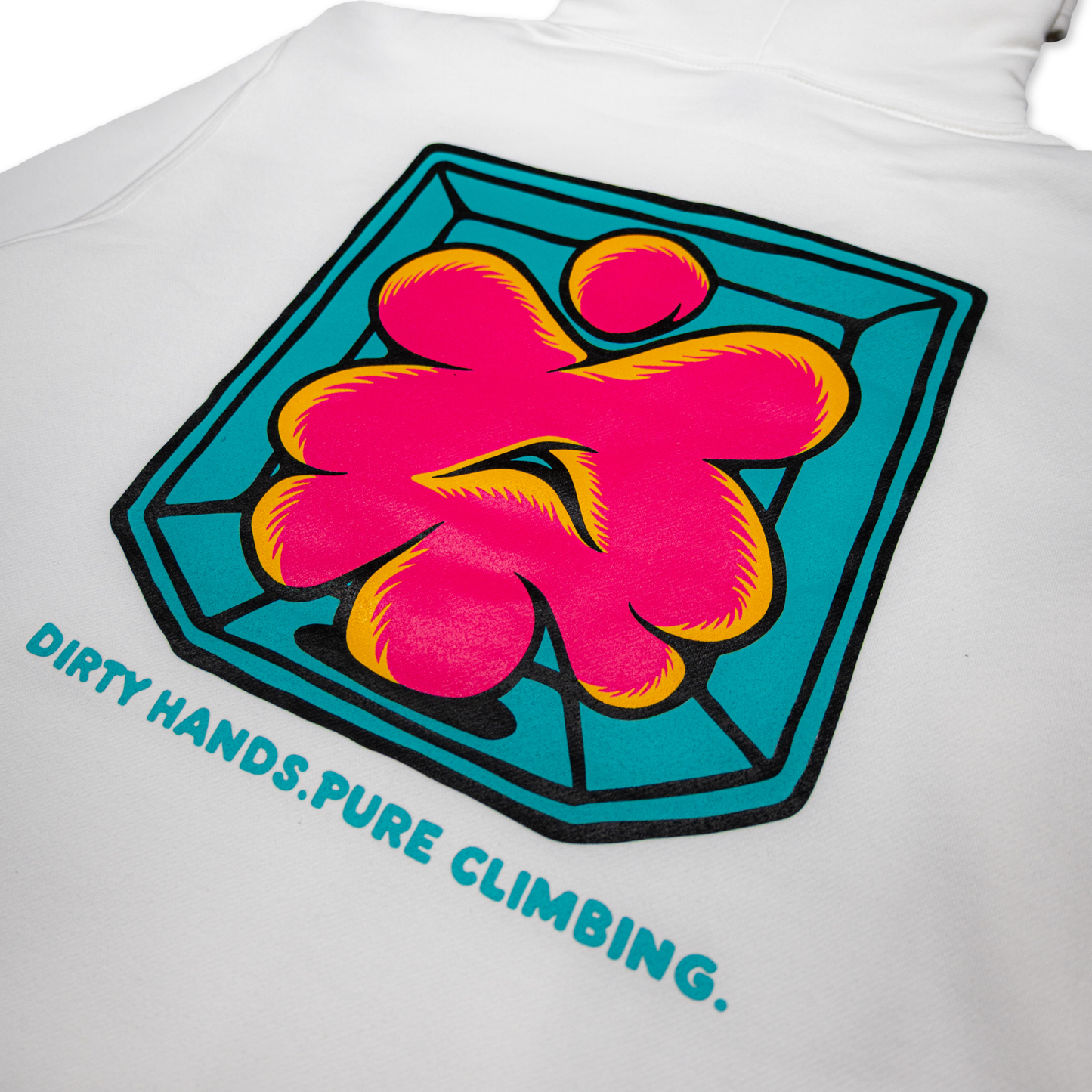 DIrty Hands Pure Climbing Hoodie (White)