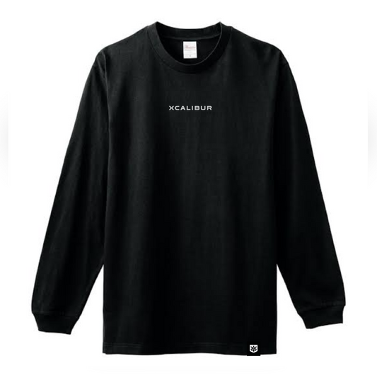 XCALIBUR SIMPLE LOGO Long tee (BLACK)