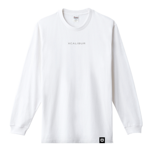 XCALIBUR SIMPLE LOGO Long tee (WHITE)