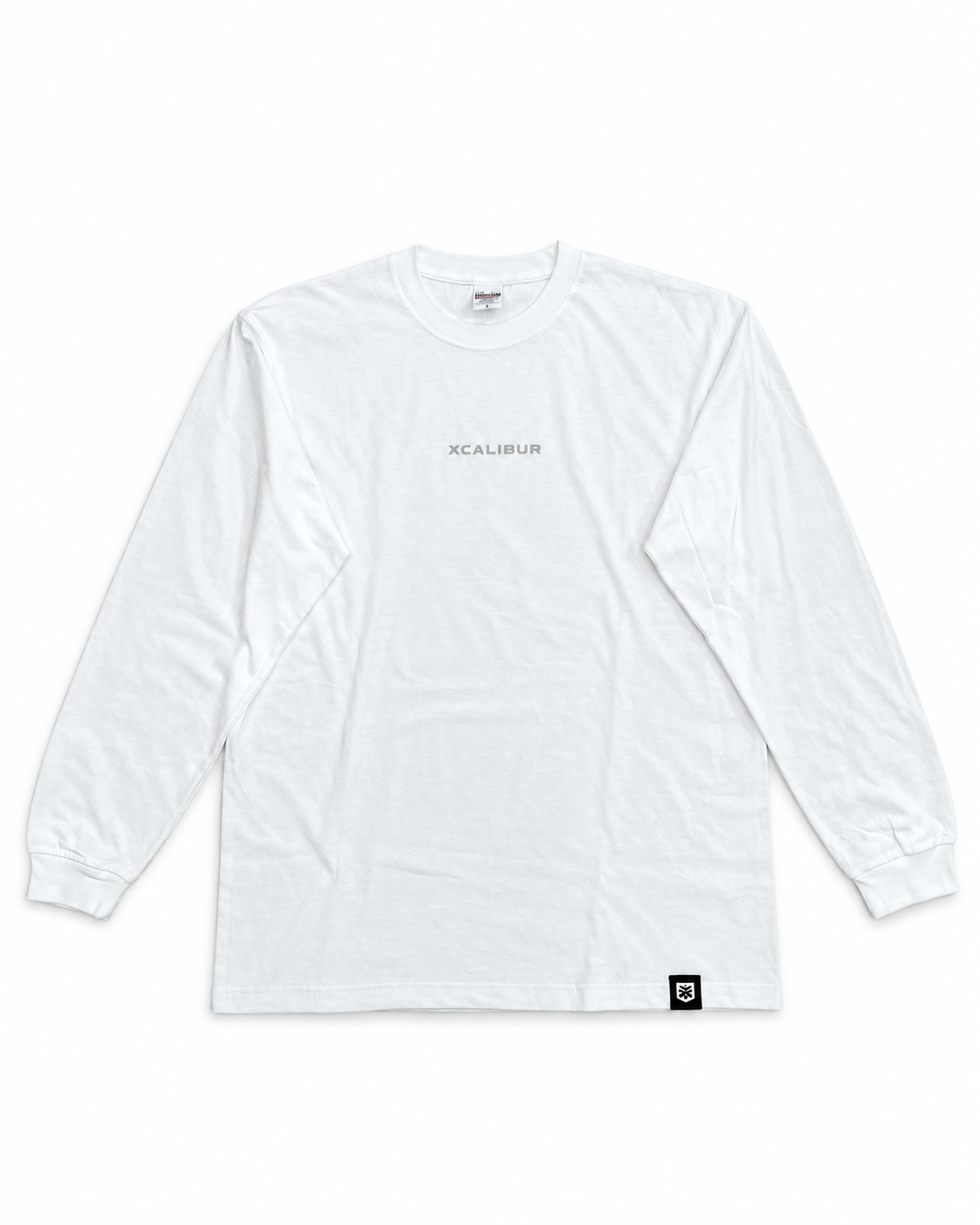 XCALIBUR SIMPLE LOGO Long tee (WHITE)