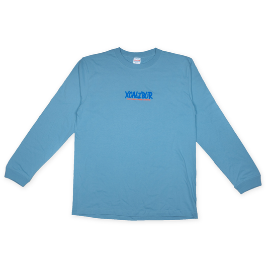 DIrty Hands Pure Climbing Long tee（アシッドブルー）