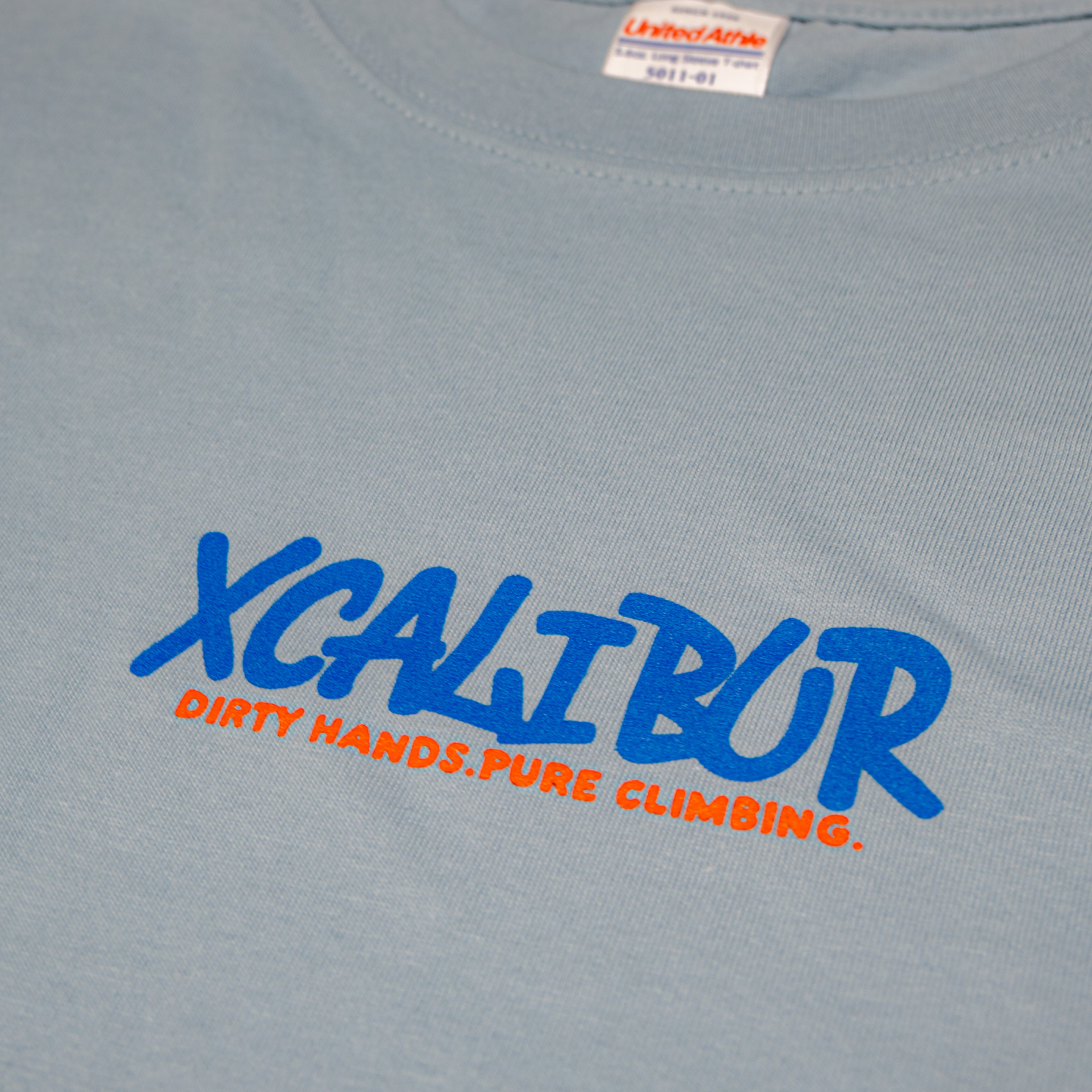 DIrty Hands Pure Climbing Long Tee (Acid Blue)