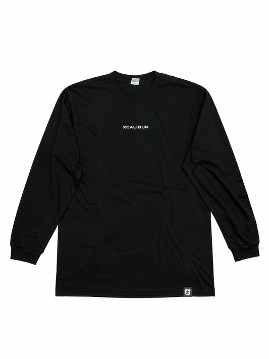 XCALIBUR SIMPLE LOGO Long tee (BLACK)